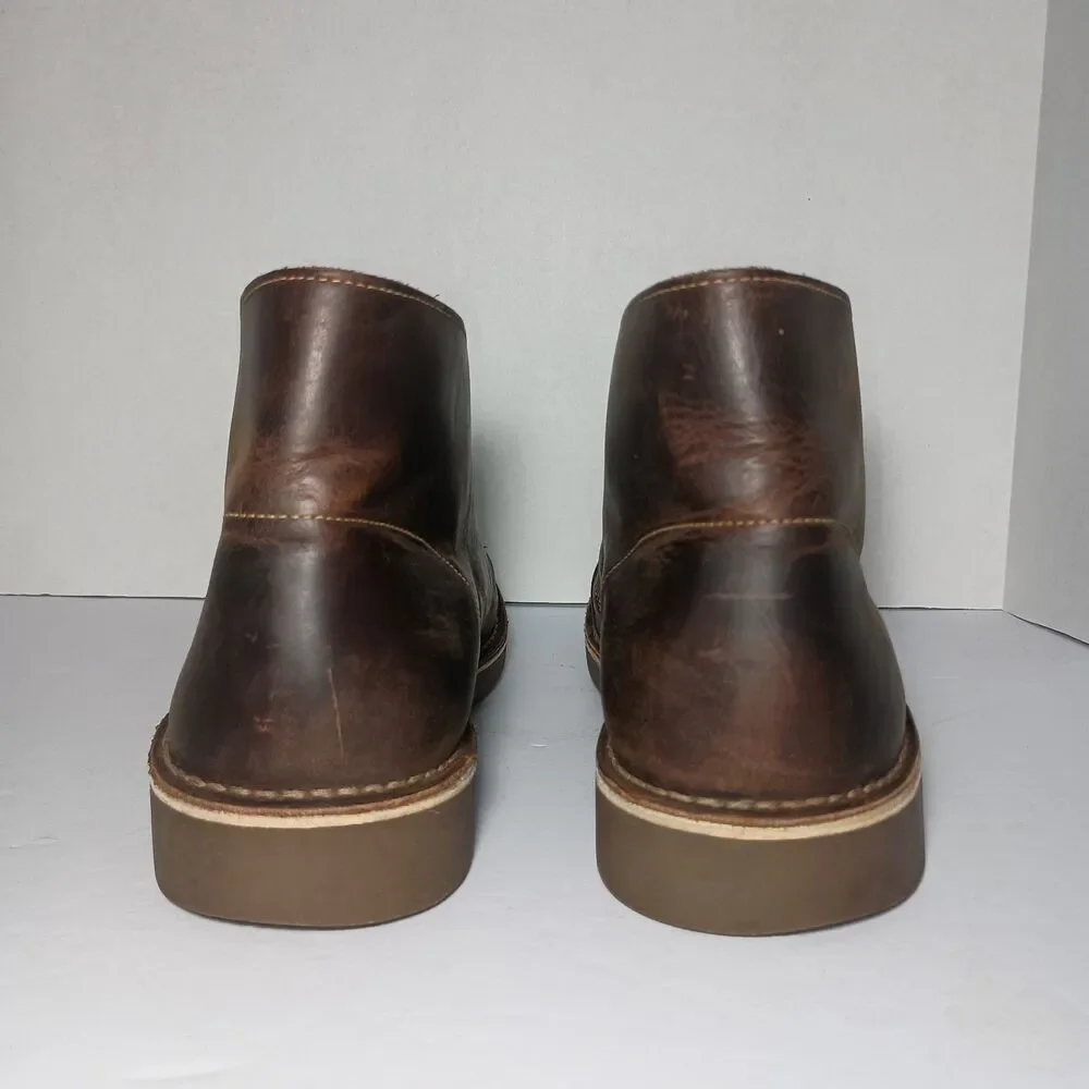 Clarks Bushacre Mens Size 13M Brown Casual Chukka Desert Ankle Boots Shoes 15522